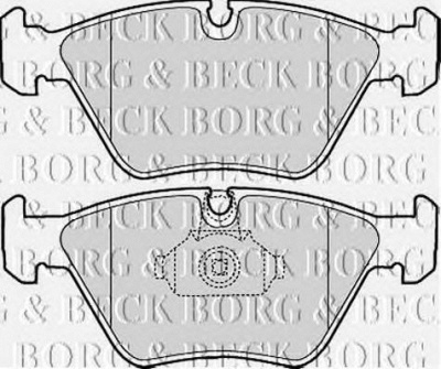 BORG & BECK bbp1843 -  Комплект тормозных колодок, дисковый тормоз